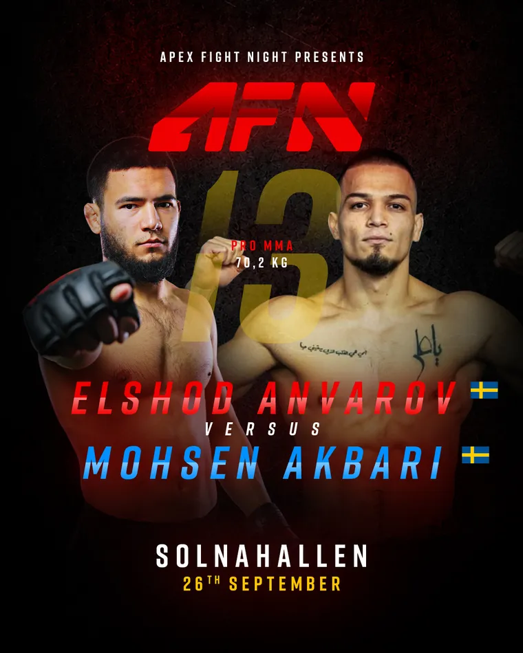 Elshod Anvarov mot Mohsen Akbari