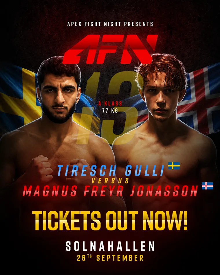 Magnus Freyr Jonasson mot Tiresch Gulli